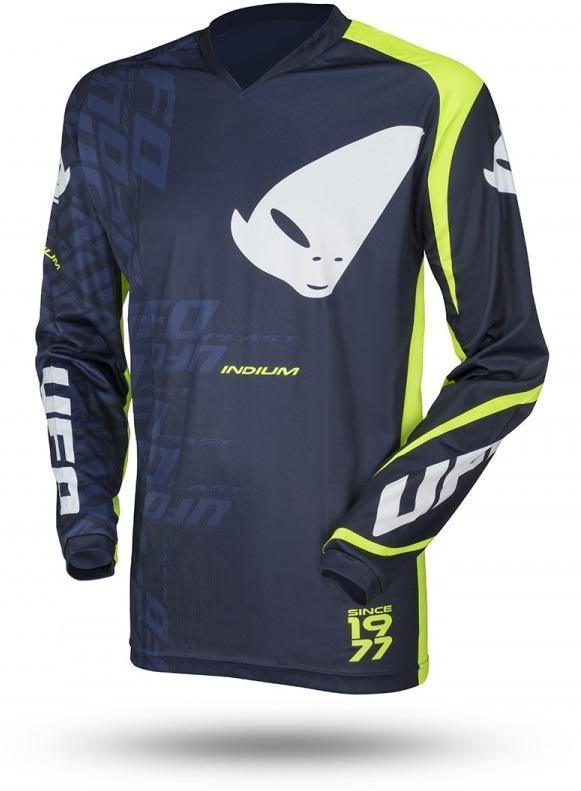 Мотоджерси UFO INDIUM JERSEY Blue/Neon Green