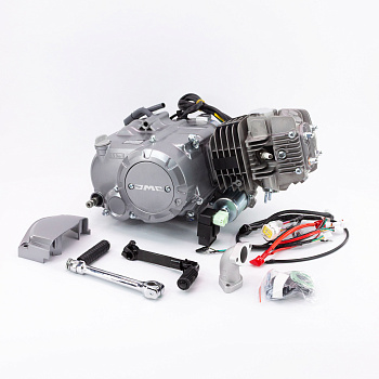 Двигатель JMC YX 125сс 153FMI (W120) Semi Automatic, электростартер,  (цил. алюминий)